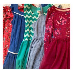 Girls Dresses Lot Janie and Jack, Cat & Jack, Carter's, Wonder Girl, Gap, 7 8 10